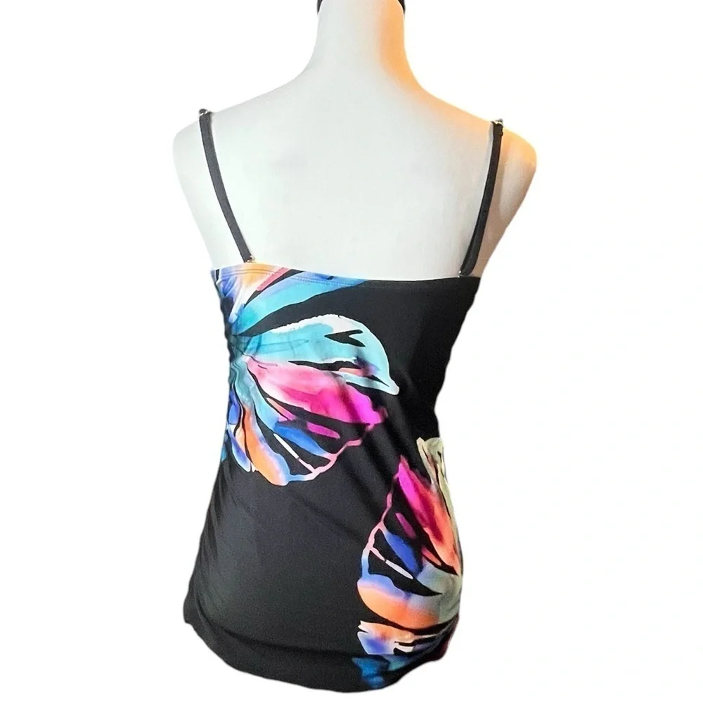 La Blanca Women’s Standard Bandeau Tankini Top, Size 14